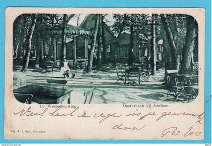 NEDERLAND prentbriefkaart De Westerbouwing Oosterbeek bij Arnhem 1 Jan 1900 Arnhem naar Vollenhoven