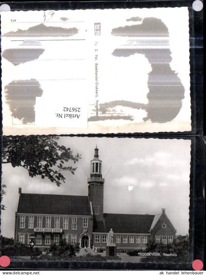 256742,Hoogeveen Raadhuis Rathaus Turm Denkmal