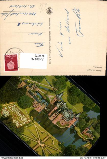 636376,Luftbild Kasteel de Haar Haarzuilens Schloss Netherlands
