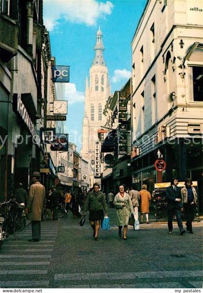 Breda Noord-Brabant Karrestraat Shopping Centre Kirche