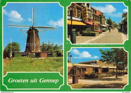 Gennep Limburg NL Windmuehle Molen-Ottersum Winkelstraat Sportcentrum Einkaufsst