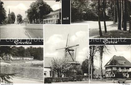 Gieten Strassenpartie Waldweg Schwimmbad Windmuehle