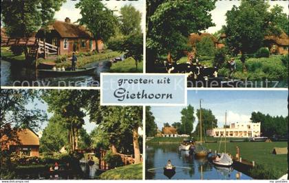 Giethoorn Bondshotel Cafe Restaurant Wapen Van Giethoorn Boote Kuehe