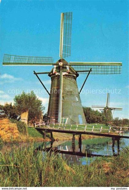 Kinderdijk Molenlanden Zuid-Holland NL Hollandse Molen Windmuehle
