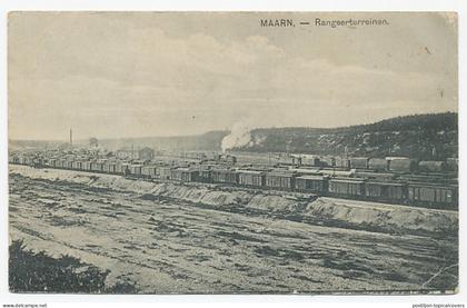 Prentbriefkaart Maarn - Rangeerterreinen 1919
