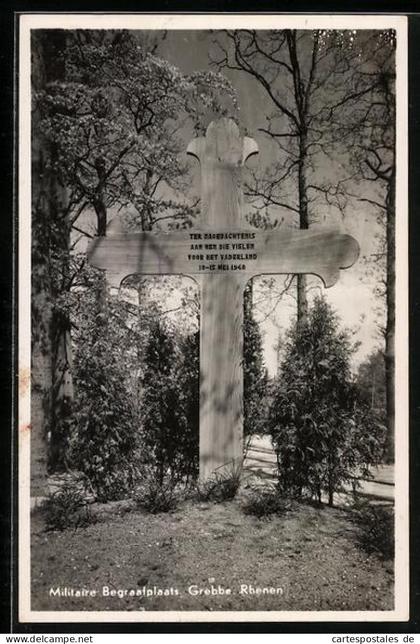 AK Rhenen, Grebbe, Militaire Begraafplaats