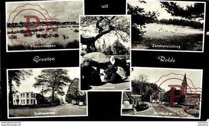 Groeten uit ROLDE Meeuwenveen Zandverstuiving Stationstraat Hoofdstraat   DRENTHE HOLLAND HOLANDA NETHERLANDS