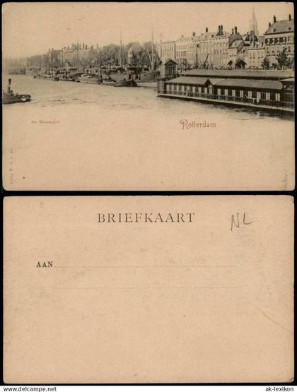Postkaart Rotterdam Rotterdam De Boompjes - Hafen 1911