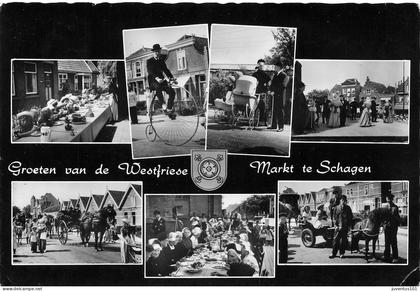 CPSM Groeten van de Westfriese-Markt te Schagen-Timbre-en l'état-RARE         L2611