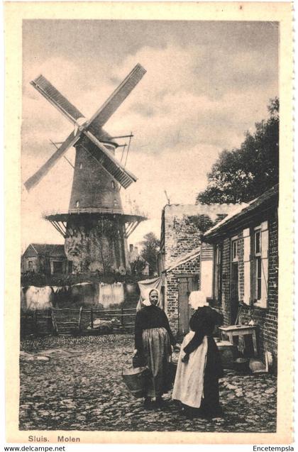 CPA-carte postale Pays Bas Sluis  Molen  VM44292