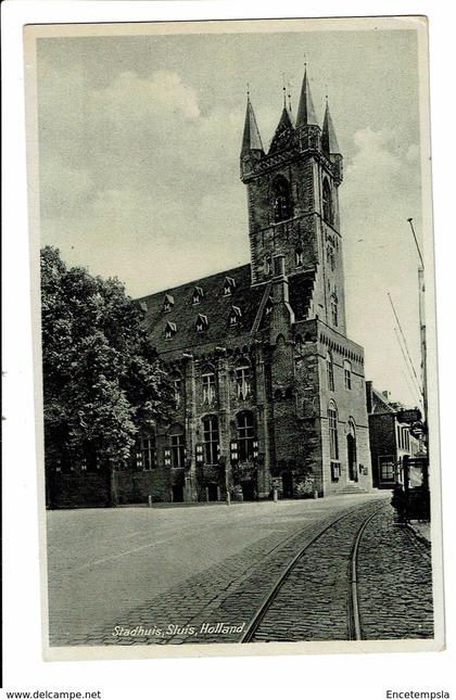 CPA - Carte Postale-Pays Bas Sluis- Stadhuis--1938- VM3189