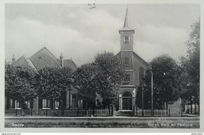 Smilde (Dr.) Geref. Kerk en Pastorie 1935