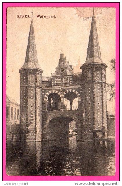 Sneek - Waterpoort - H.W.K. - J. A. D. HEERIUS - 1915
