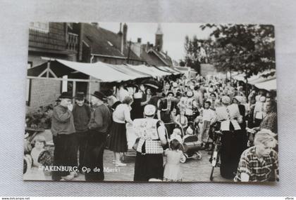 Cpsm, Spakenburg, op de markt, Hollande, Pays Bas