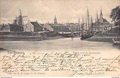 Nederland - TERNEUZEN (ZE) Molen - Haven voor de binnenvaart