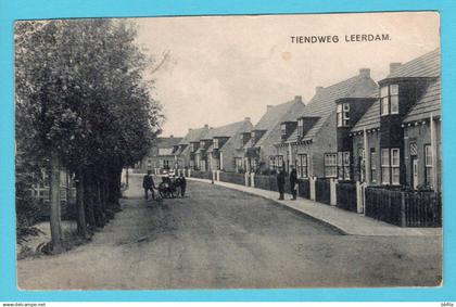 NEDERLAND prentbriefkaart Tiendweg 1925 Leerdam - Middelharnis