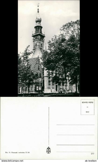 Postkaart Veere Stadthuis/Rathaus 1955