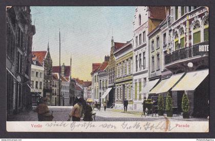 Vintage Postcard Netherlands Venlo Parade Street view 1907