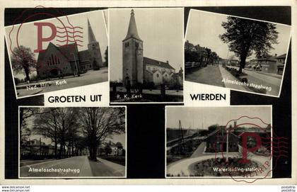 GROETEN UIT WIERDEN  ALMELOSCHESTRAATWEG WATERLEIDING STATION   Overijssel Wierden  HOLLAND HOLANDA NETHERLANDS