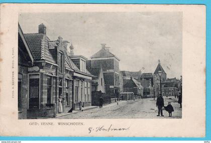 NEDERLAND prentbriefkaart Ged: Venne Winschoten 1903 Finsterwolde grootrond - 's Gravenhage