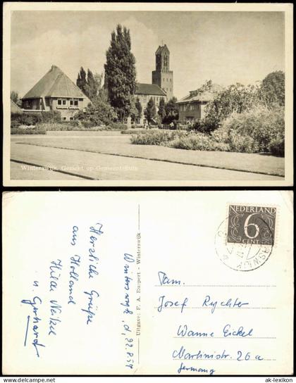 Postkaart Winterswijk Gezicht op Gemeentehuis 1973