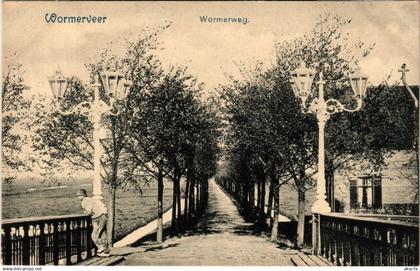 CPA AK WORMERVEER Wormerweg NETHERLANDS (602768)