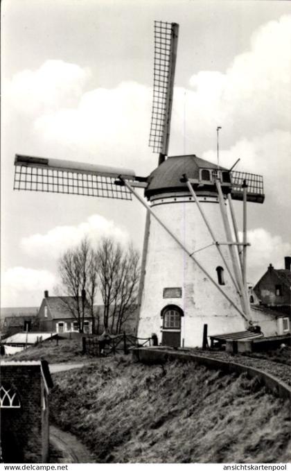 CPA Stavenisse Zeeland Niederlande, Korenmolen
