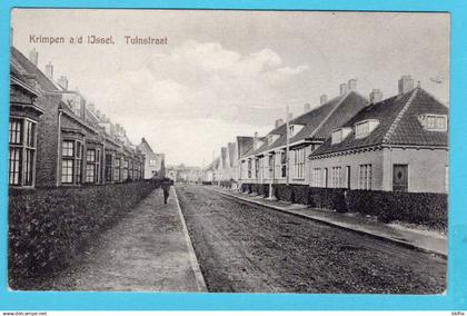 NEDERLAND prentbriefkaart Tuinstraat 1929 Krimpen a/d IJssel - Amstelveen