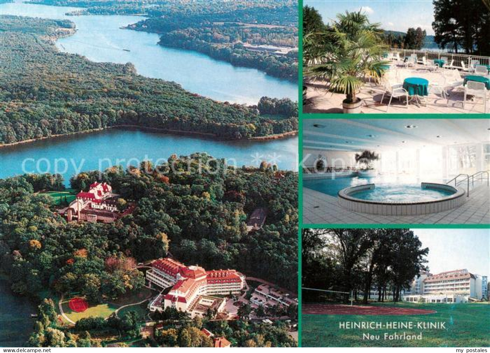 Neu Fahrland Heinrich Heine Klinik Fliegeraufnahme Freiterrasse Hallenbad