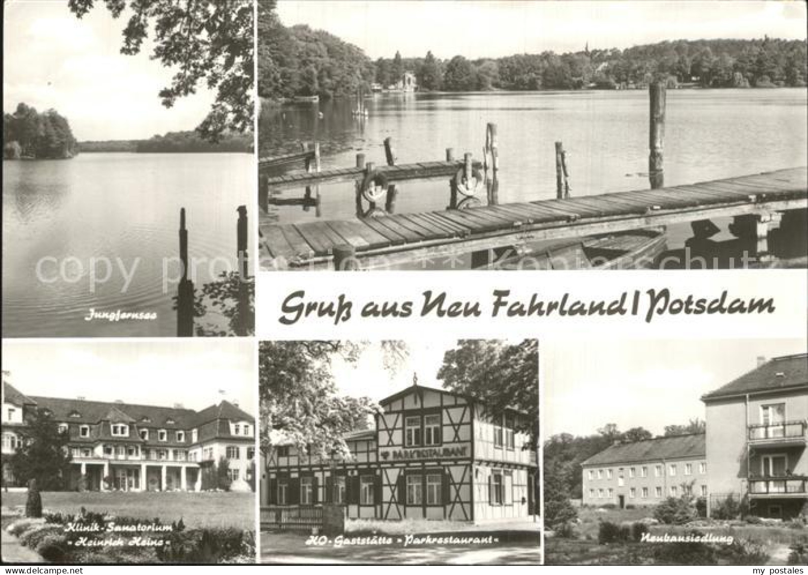 Neu Fahrland Jungfernsee Klinik Sanatorium HO Gaststaette Parkrestaurant