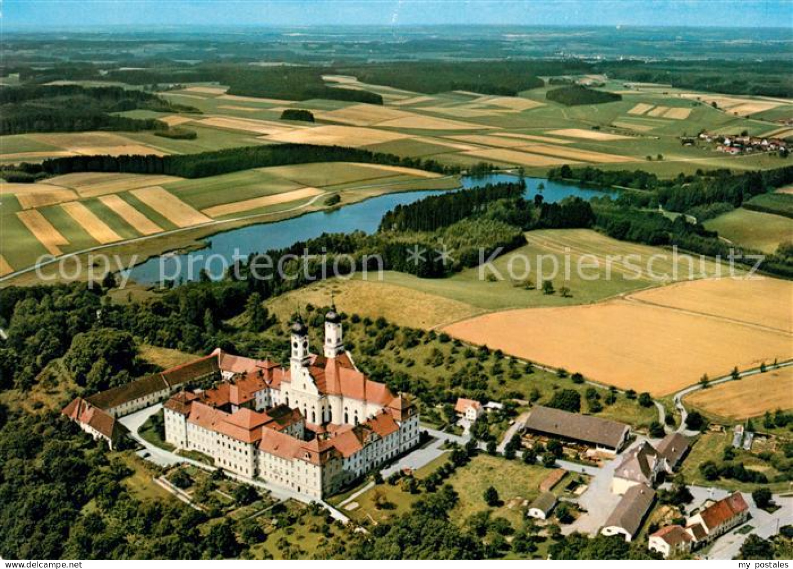 Neu-Ulm Fliegeraufnahme Kloster Roggenburg