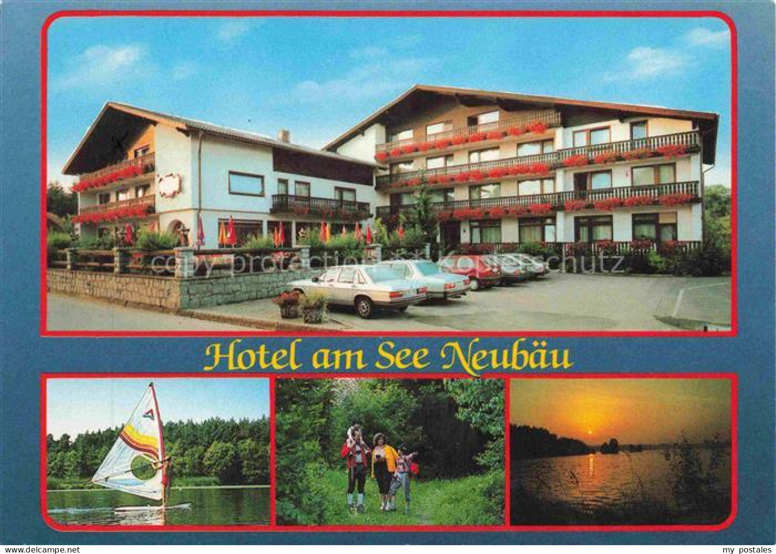 Neubaeu am See Roding Bayern Hotel am See Surfer Waldspaziergang Stimmungsbild