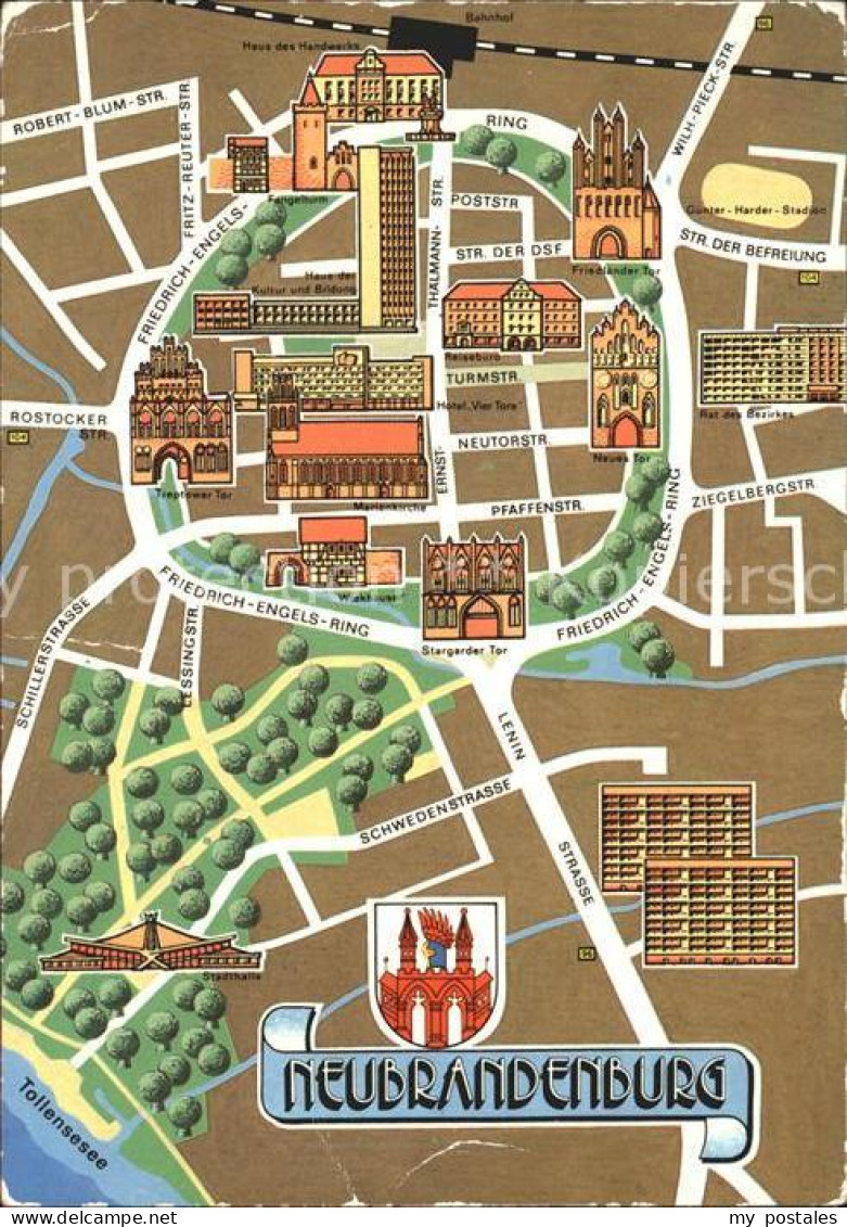 Neubrandenburg Strassenkarte