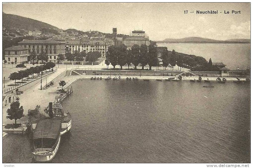 NEUCHATEL LE PORT N° 17 ( BATEAU )
