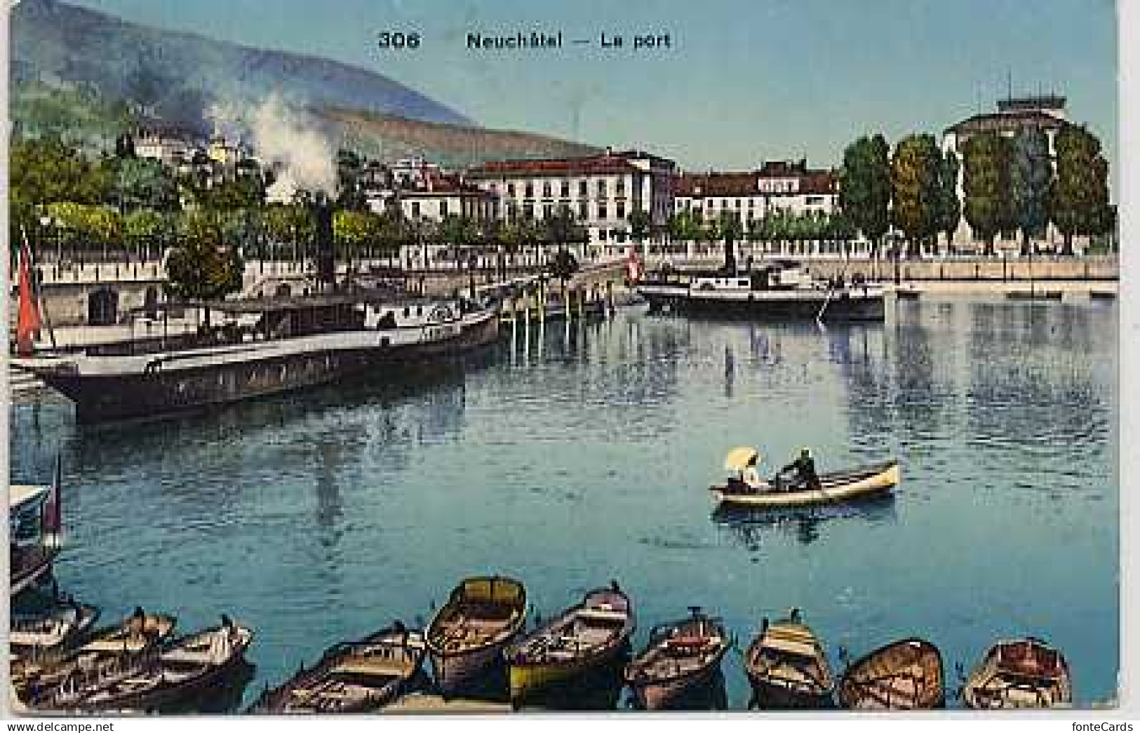 Neuchatel NE Dampfer bei Neuchatel