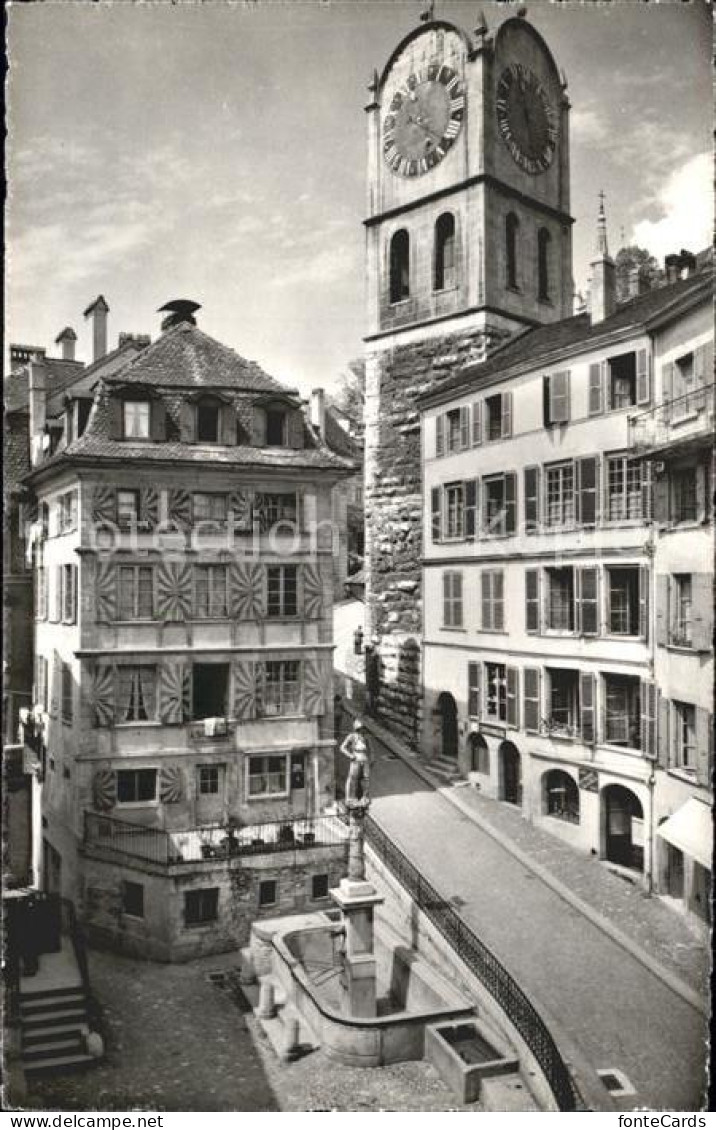 Neuchatel NE Fontaine Banneret Tour Diesse