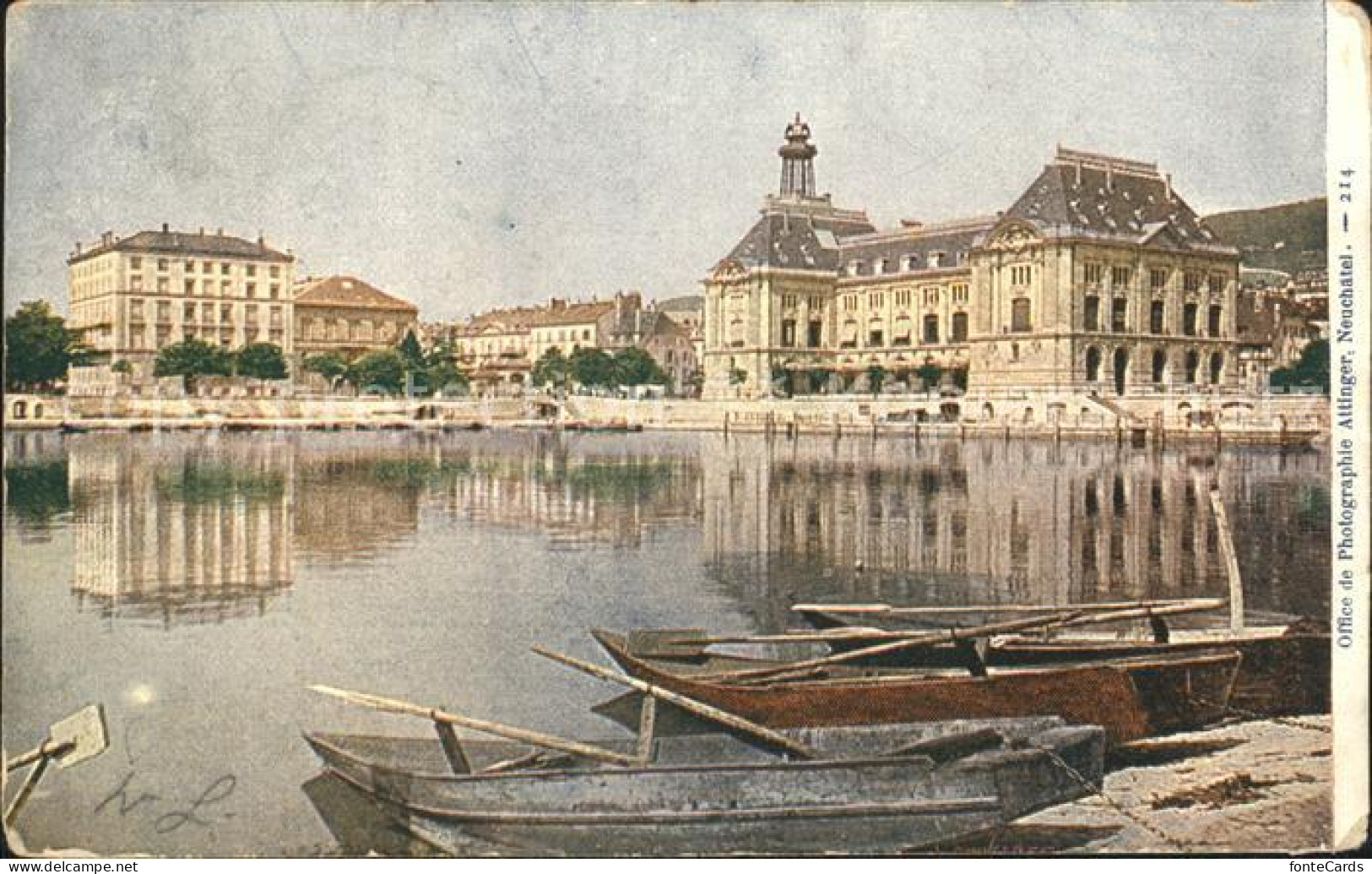 Neuchatel NE Uferpartie am Neuenburgersee Gebaeude