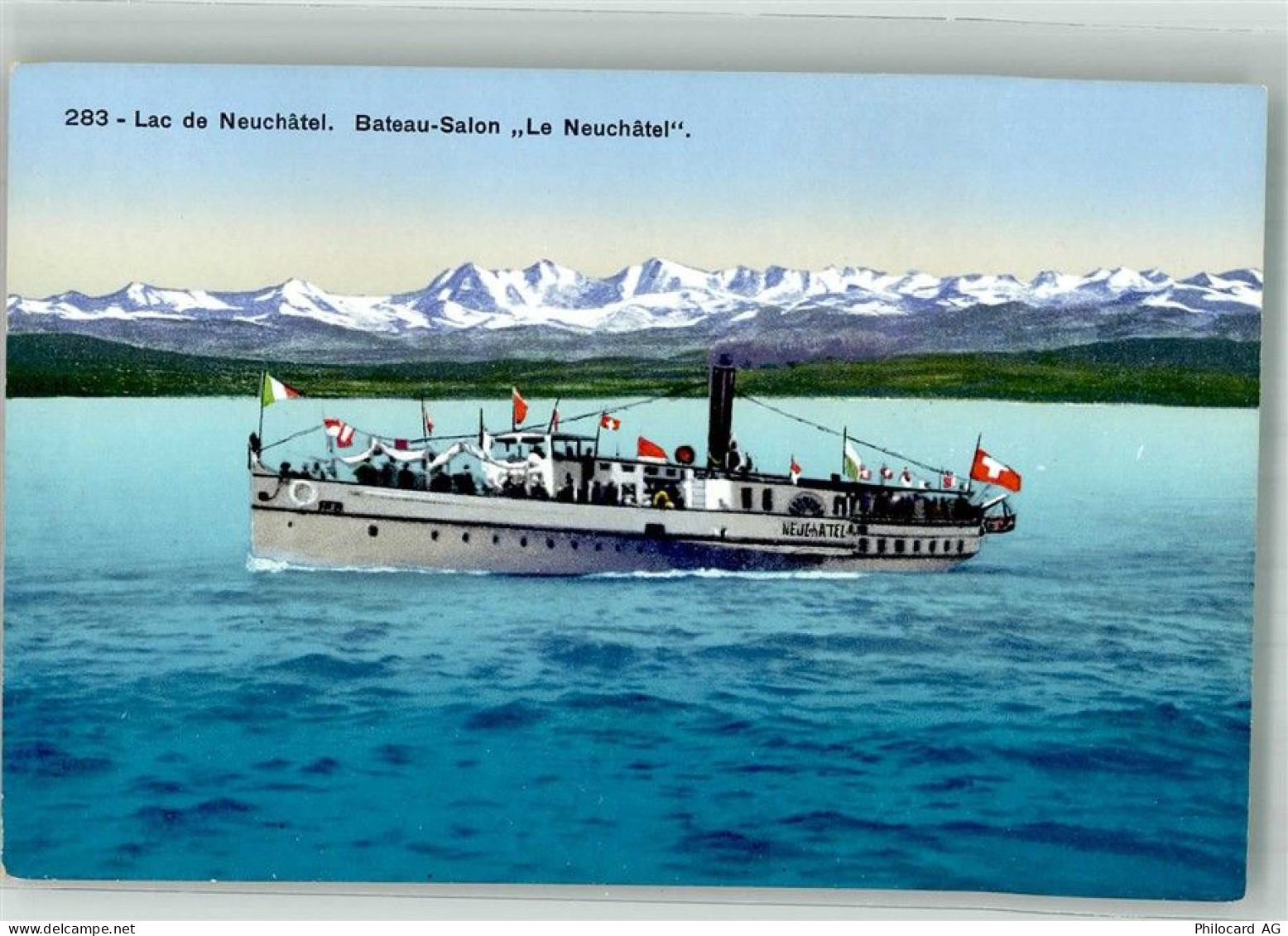 Neuchâtel Neuenburg Lac de Neuchatel Raddampfer Le Neuchatel Binnenschif... - 10750382