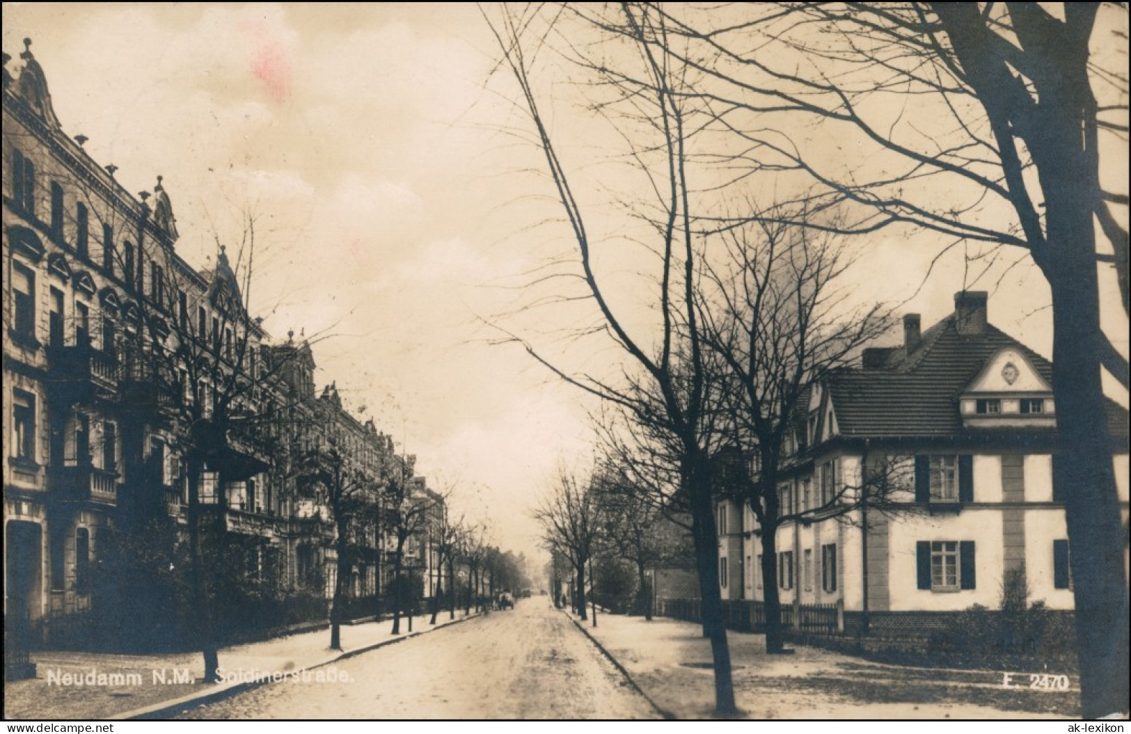 Neudamm (Neumark) Dbno Soldiner Straße Fotokarte LK Königberg Neumark 1927