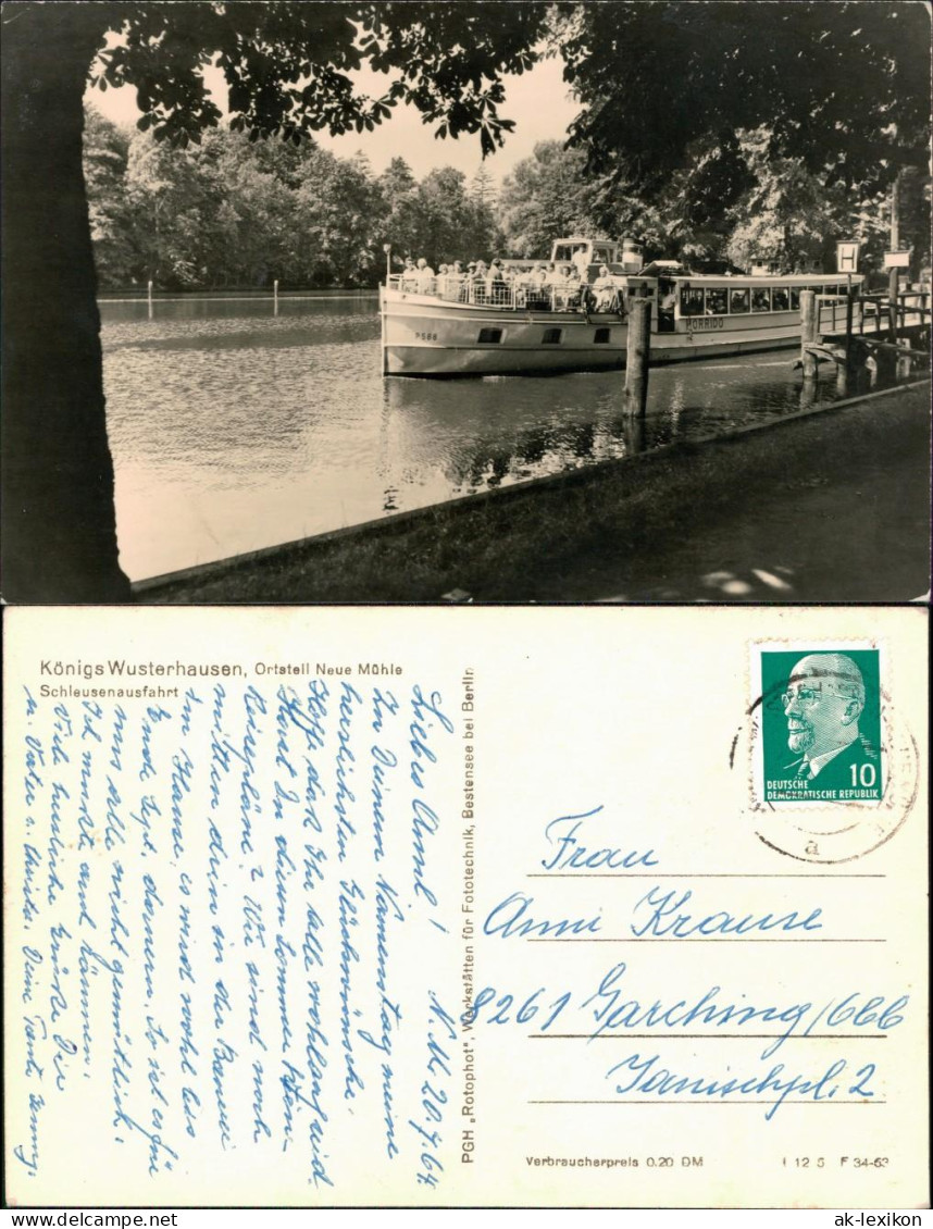 Neue Mühle-Königs Wusterhausen Dampfer Horrido - Neue Mühle 1963