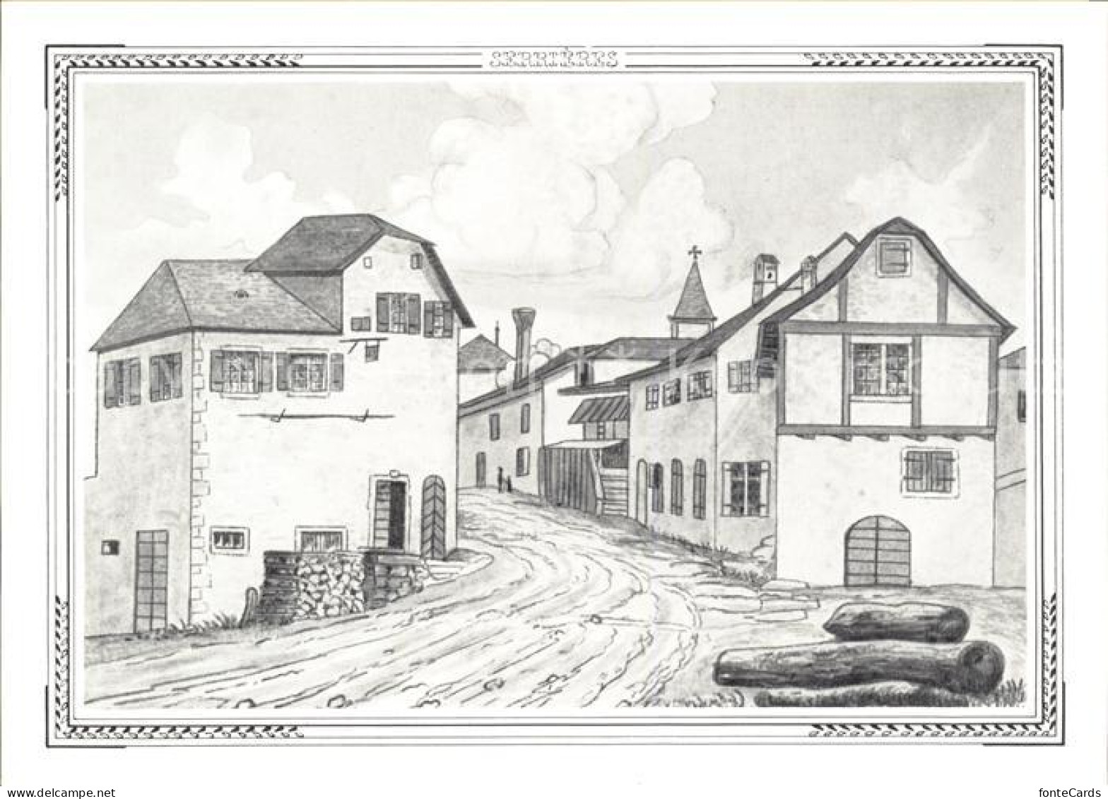 Neuenburg NE Le Dauphin vers 1820