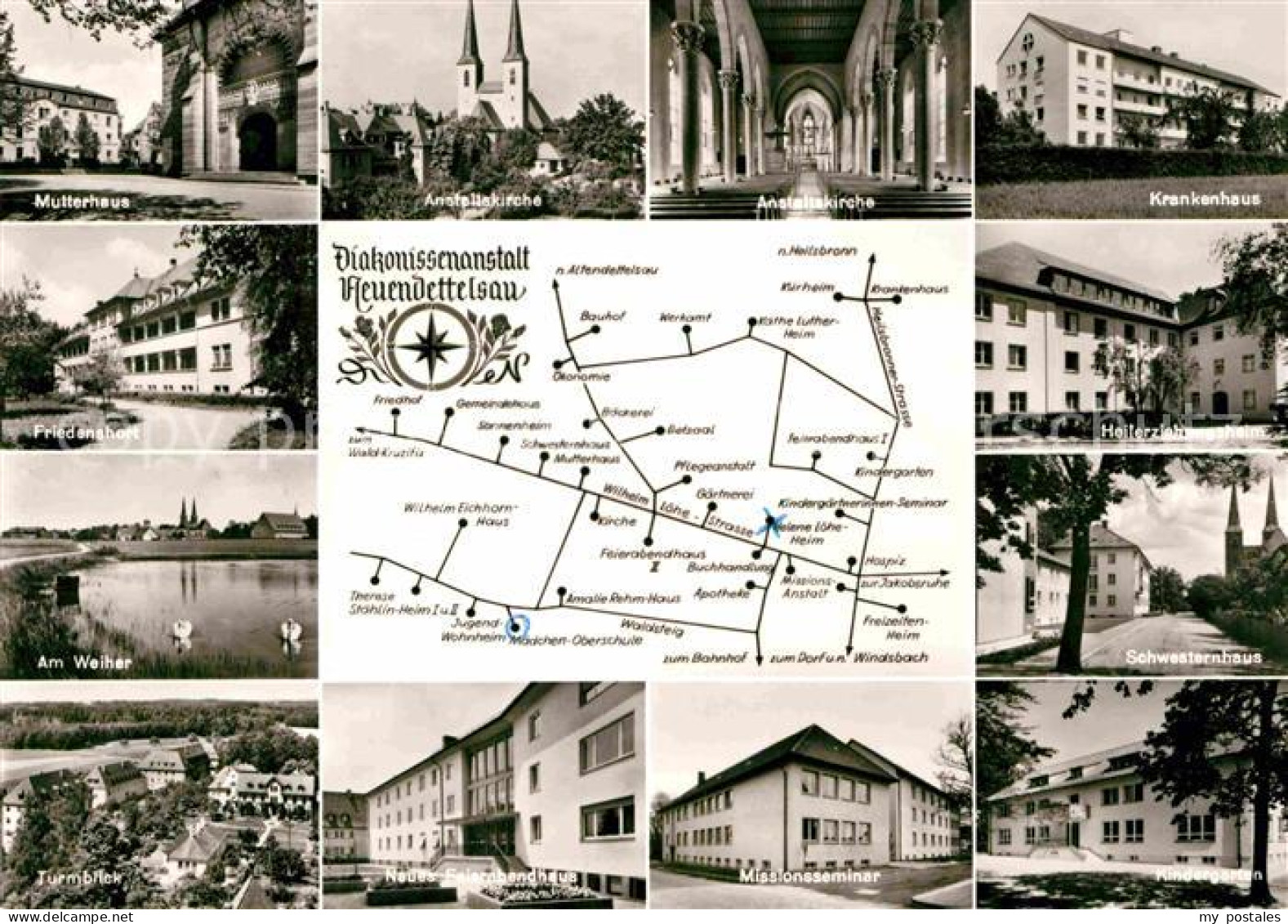 Neuendettelsau Friedenshort Mutterhaus Anstaltskirche Schwesternhaus