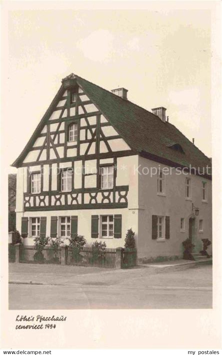 Neuendettelsau Pfarrhaus Fachwerkhaus Garten Zaun Renovierung