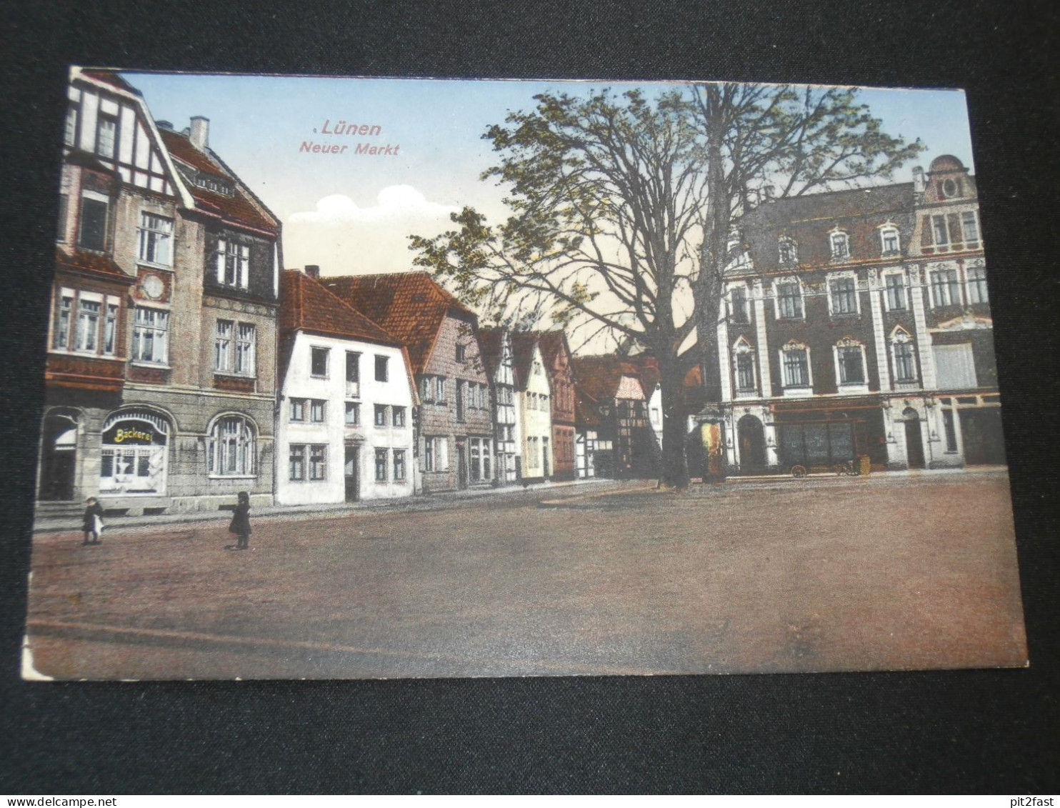 Neuer Markt in Lünen , ca.1910 , Ansichtskarte ,  AK , CPA !!
