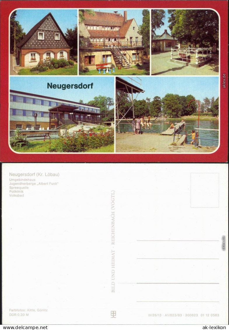 Neugersdorf Umgebindehaus, Jugendherberge   Spreequelle, Poliklinik 1983