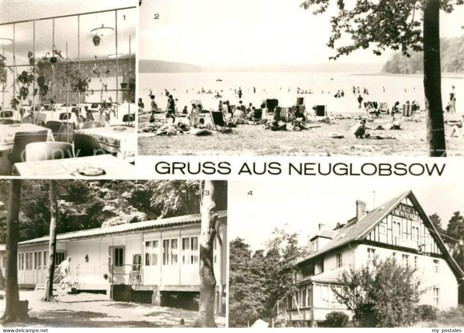 Neuglobsow FDGB Erholungsheime Stechlinsee Badestrand Ferienheim