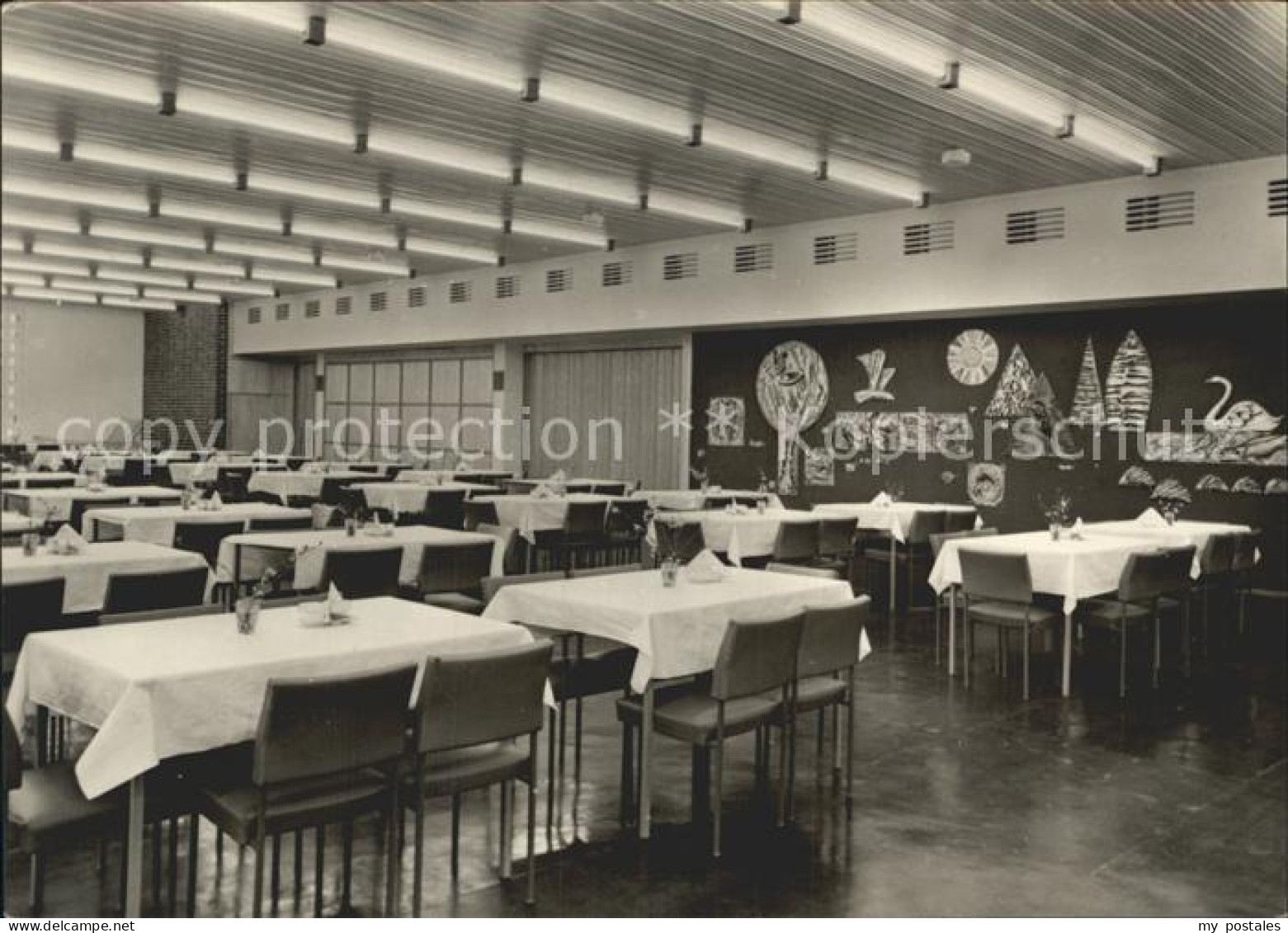 Neuglobsow FDGB Erholungszentrum Stechlin Speiseraum