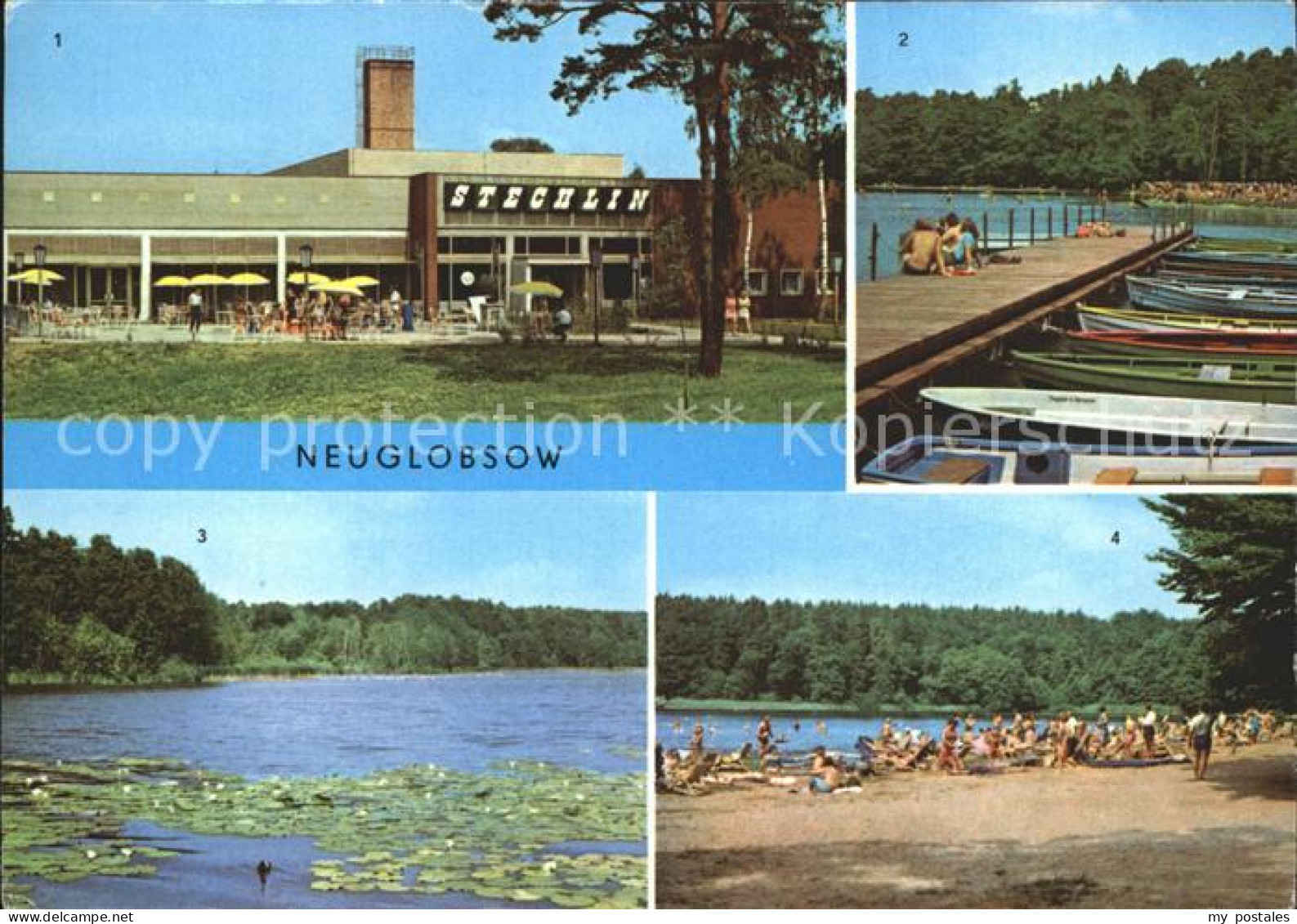 Neuglobsow Strand Boote