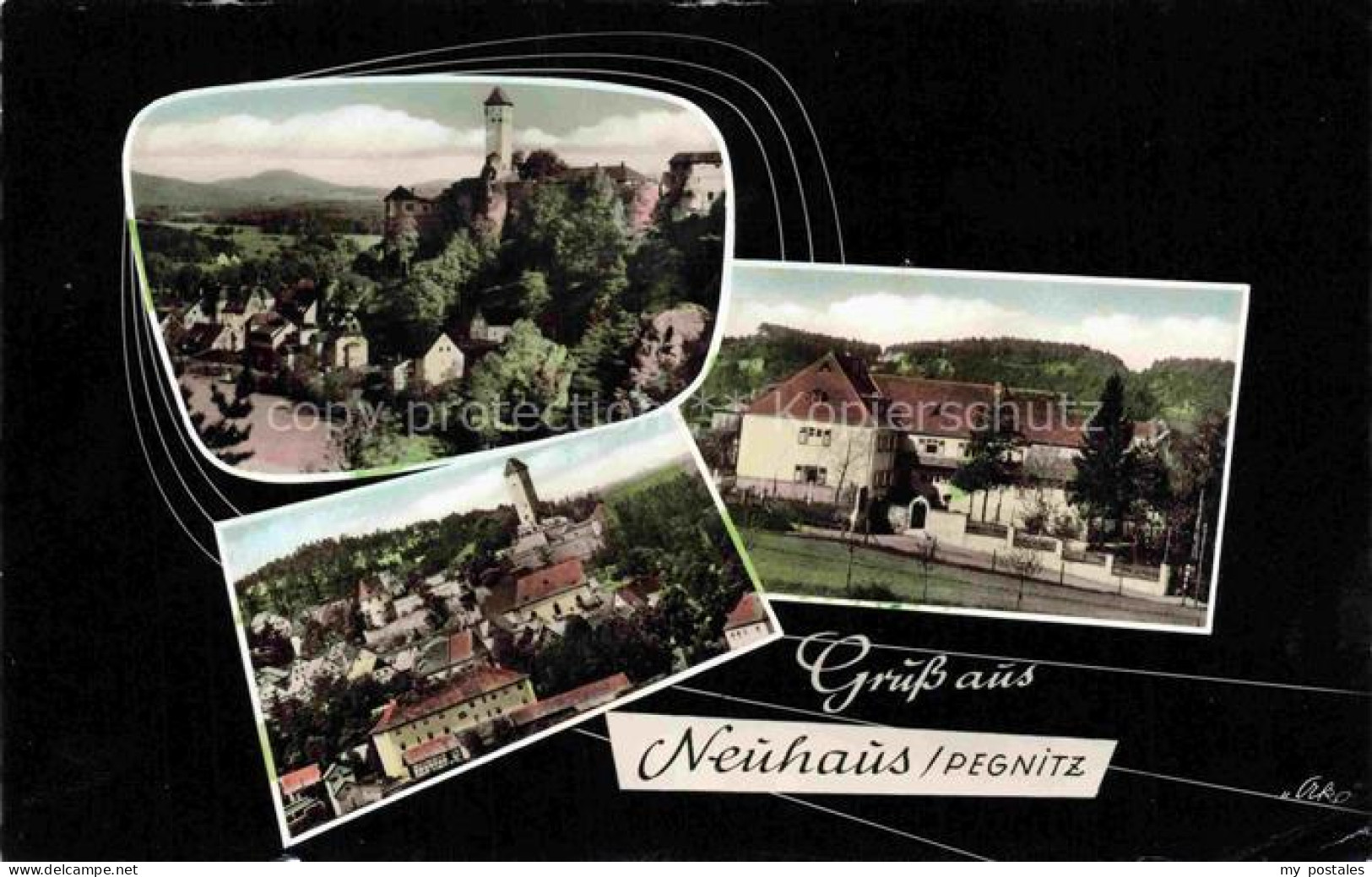 Neuhaus Pegnitz Bayern Pegnitz Burg Schloss Mehrbild Schule Ortschaft