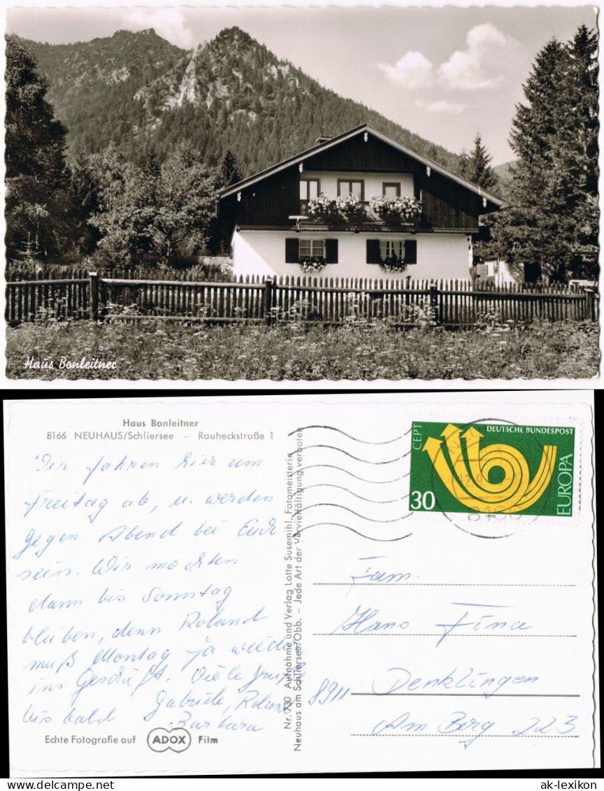 Neuhaus-Schliersee Haus Bonleitner NEUHAUS Schliersee Rauheckstraße 1970